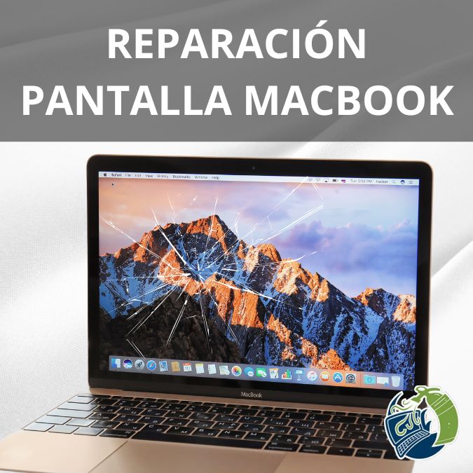 técnico reparando pantalla MacBook en servicio técnico en Madrid