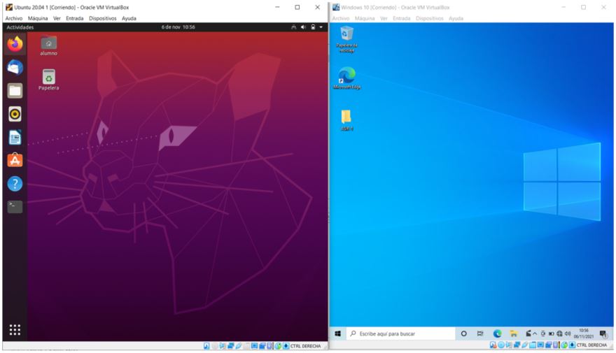 2. Conectando dos ordenadores Windows Ubuntu