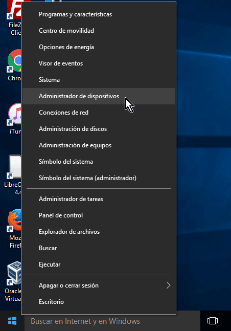 Cómo acceder el Administrador de dispositivos en Windows 10 2