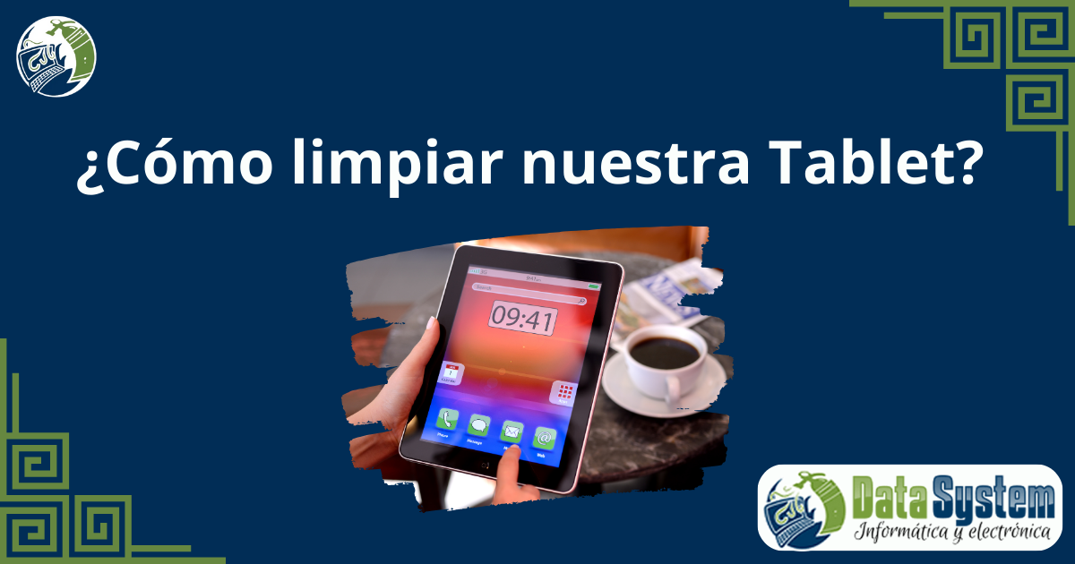 Banner de limpiar tablet