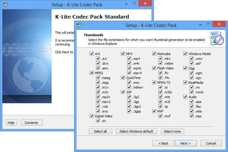 K-Lite Codec Pack 17.7.3 for android instal