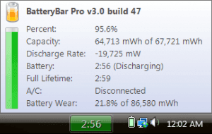Mide la carga de tu batería con BatteryBar